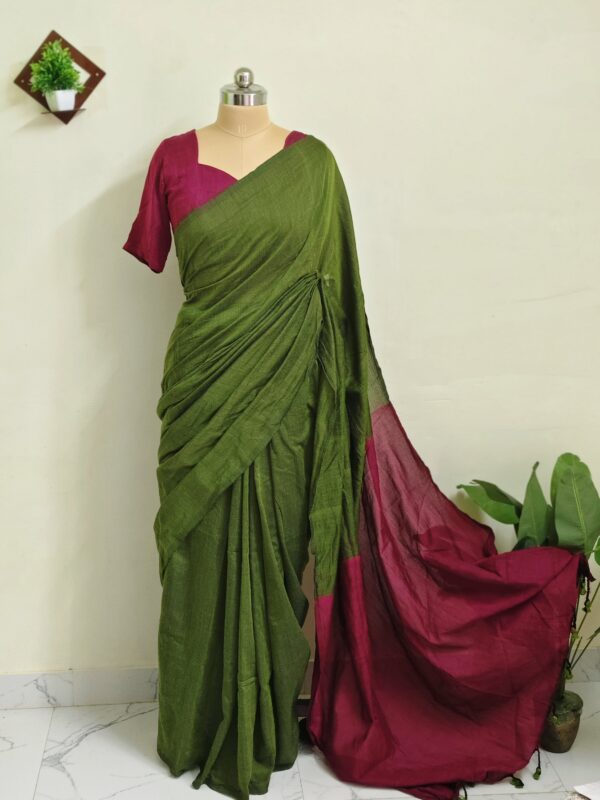 Pure khadi cotton saree