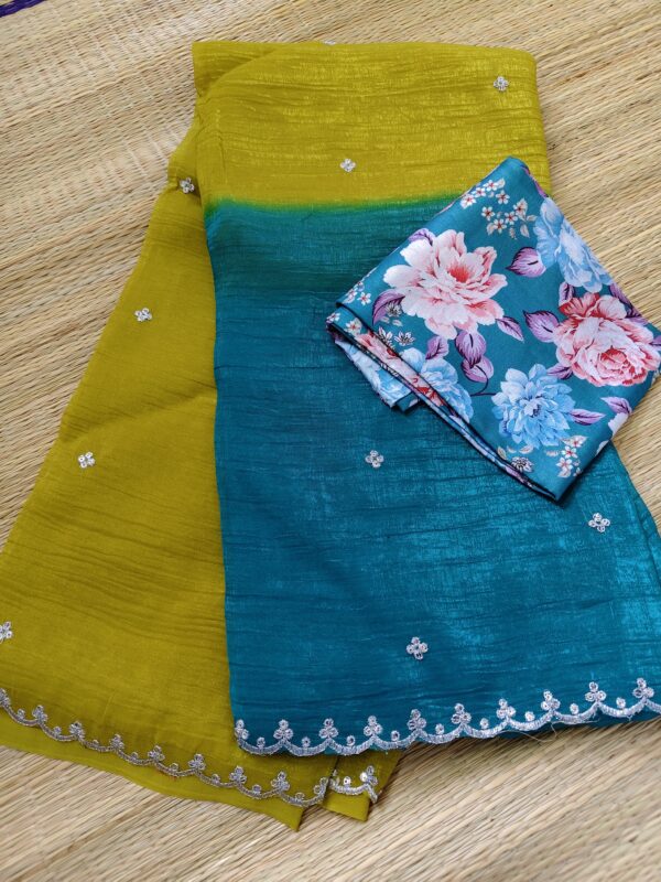 Dual shade chiffon crush