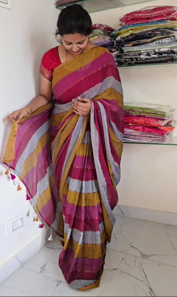 Soft & light weight Mul cotton saree