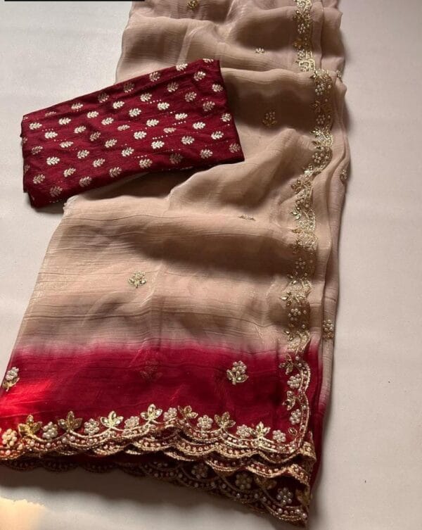 crunchy crush saree