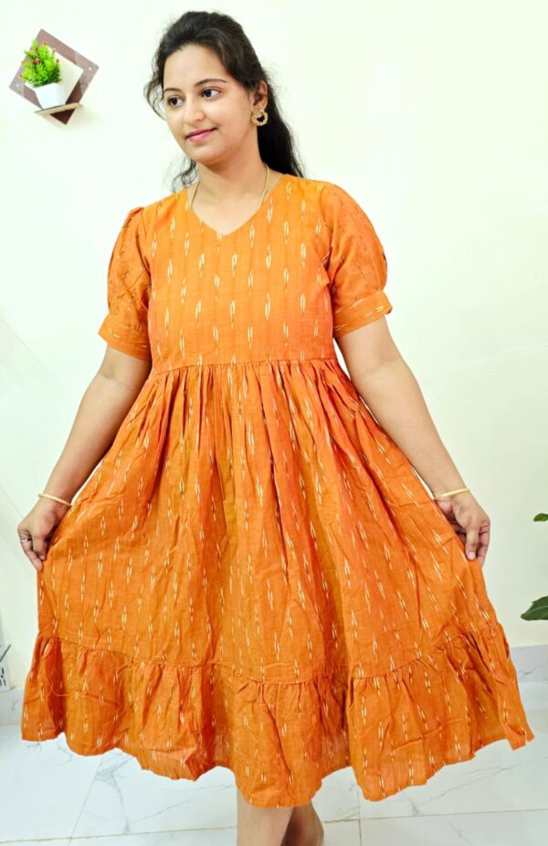 Ikkat cotton frock