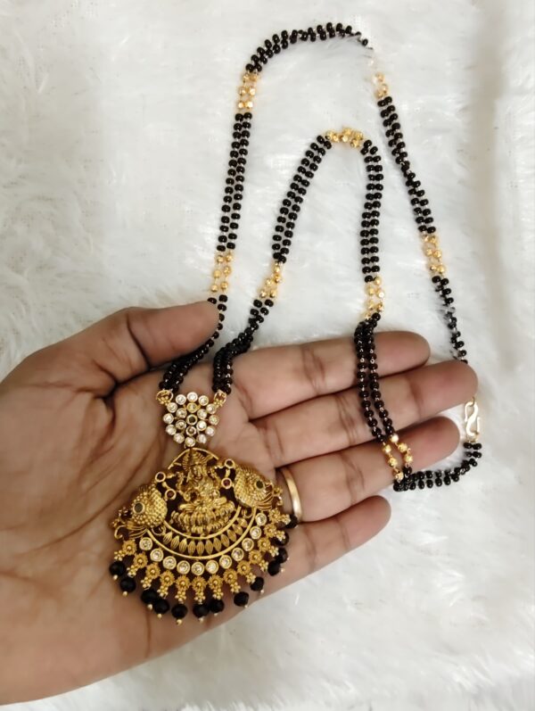 Black beads Long Chain-ACJ08