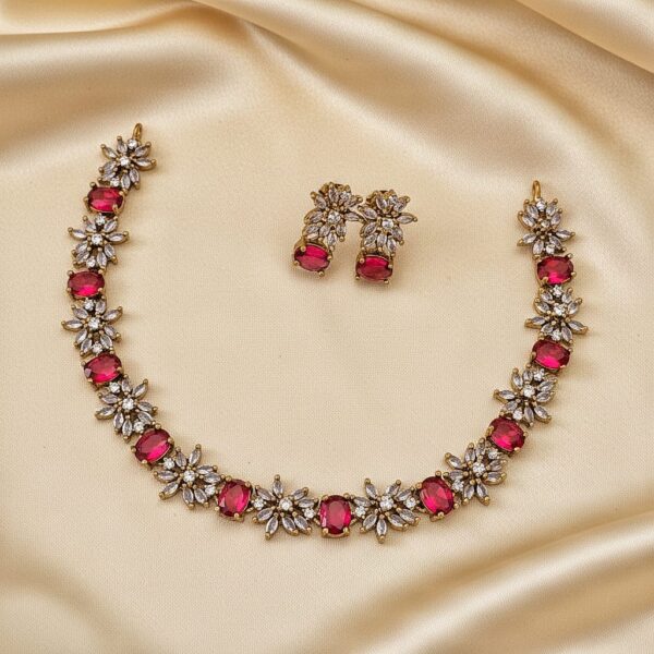 Ruby Red Necklace set