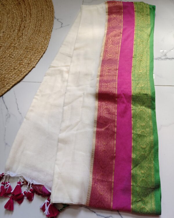 pure 120 count mul cotton saree