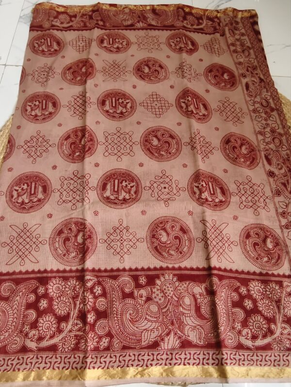 Pure kalamkari kota cotton