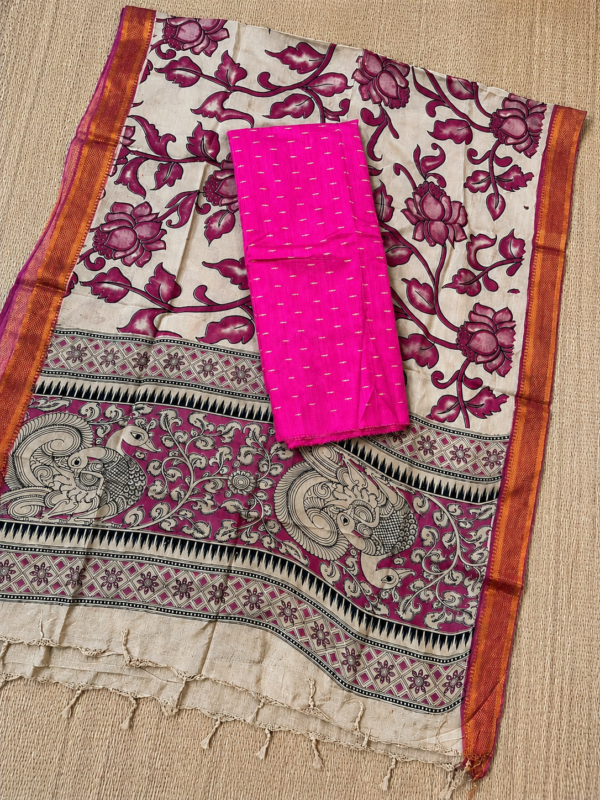 RAW SILK WITH NIZAM DUPPATA (2 PIECE SET)