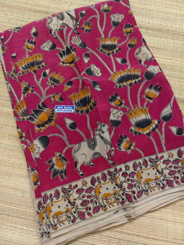 kalamkari silk saree