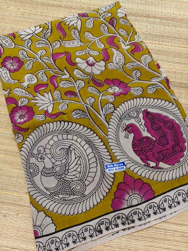 kalamkari silk saree