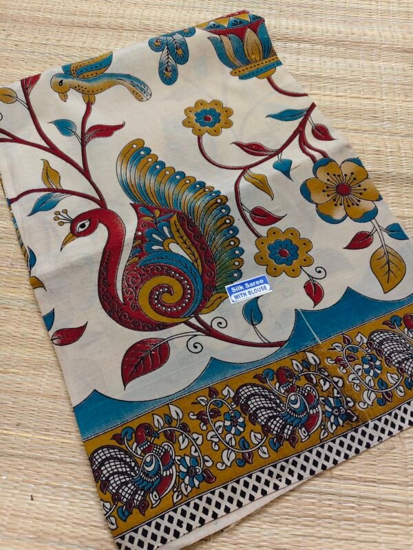 kalamkari silk saree