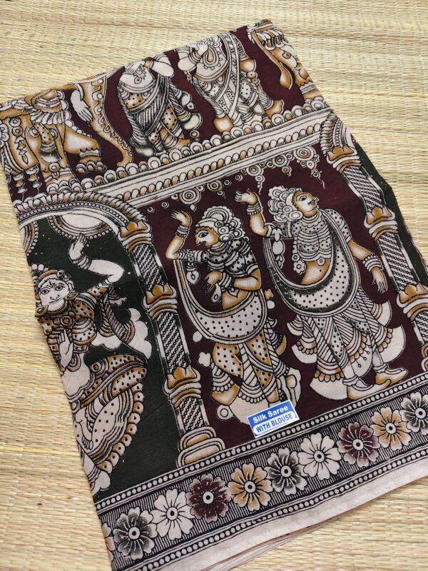 kalamkari silk saree